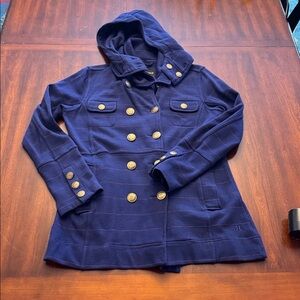 Hurley Winchester Nautical Double Breasted Hooded Long Jacket‎